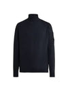 Lens Detail Lambswool Turtleneck Navy - CP COMPANY - BALAAN 3