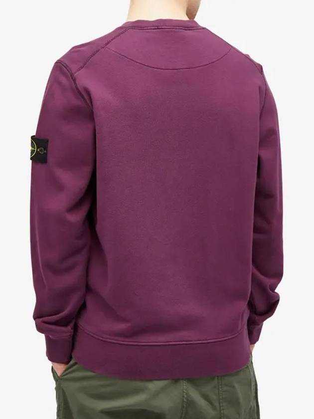 Compass Patch Cotton Sweatshirt Purple - STONE ISLAND - BALAAN 4