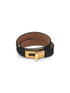 Kelly Double Tour Bracelet Black - HERMES - BALAAN 2