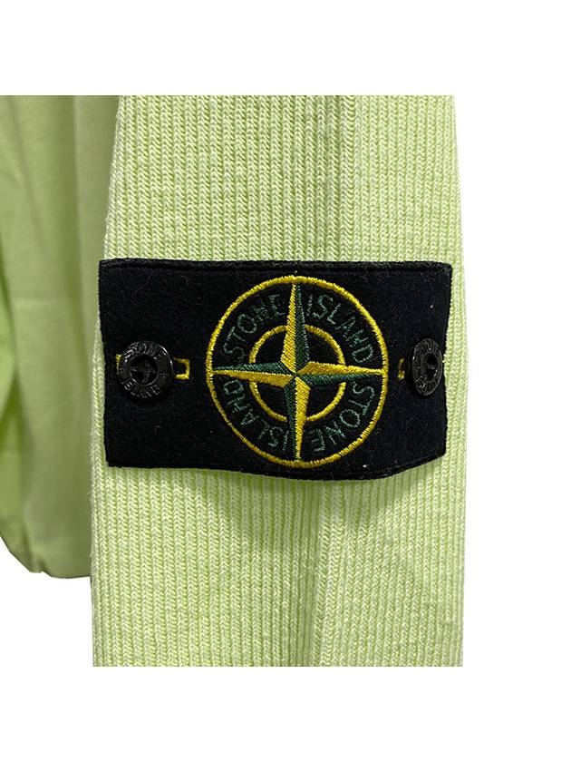 Men's Wappen Patch Knit Top Light Green - STONE ISLAND - BALAAN 5