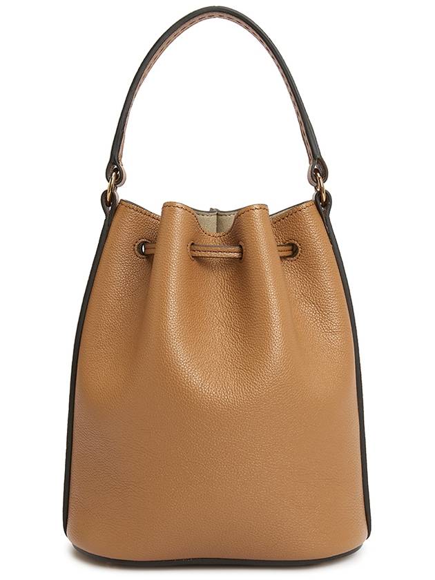 T Timeless Leather Micro Logo Bucket Bag Camel - TOD'S - BALAAN 5