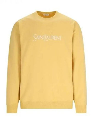 Logo embroidered sweatshirt 270109 - SAINT LAURENT - BALAAN 1