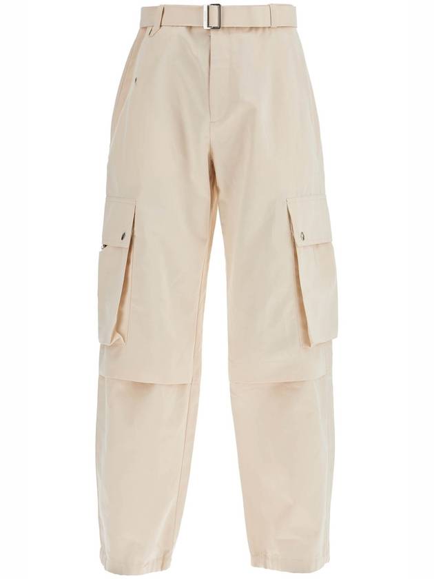 cargo gabardine trousers in eight - JACQUEMUS - BALAAN 1