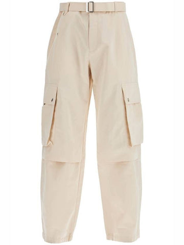 cargo gabardine trousers in eight - JACQUEMUS - BALAAN 1