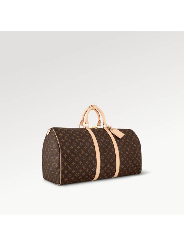 Keepall 55 Duffel Bag Brown - LOUIS VUITTON - BALAAN.