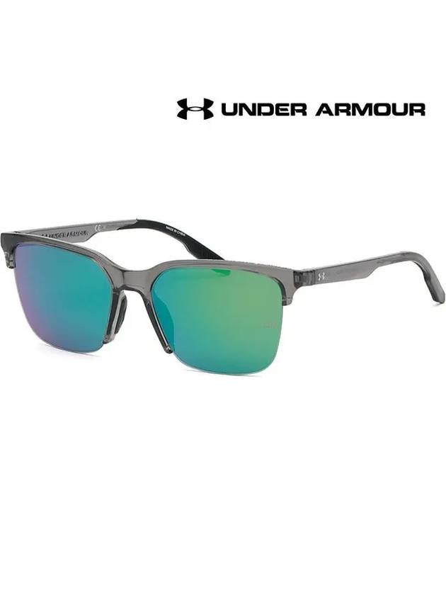 Sports sunglasses transparent mirror semi rimmed golf UA PHENOM 63MZ9 - UNDER ARMOUR - BALAAN 1