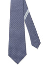 Gancini Print Silk Tie Bluemarine - SALVATORE FERRAGAMO - BALAAN 3