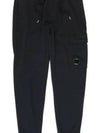 Diagonal Fleece Cargo Track Pants Black - CP COMPANY - BALAAN 2