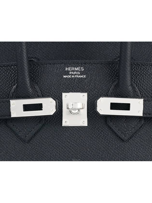 Celie Bulkin 25 Black Silver B 72824 - HERMES - BALAAN 6