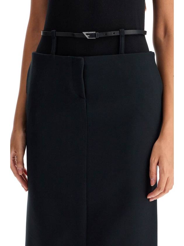 midi skirt with thin belt - THE ATTICO - BALAAN 4