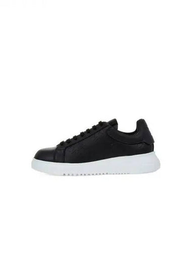 Men s Micro Punching Logo Sneakers Black 270279 - EMPORIO ARMANI - BALAAN 1