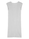 Pleated Midi Dress Grey - ISSEY MIYAKE - BALAAN 1