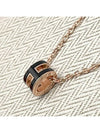 Mini Pop H Pendant Rose Gold & Noir - HERMES - BALAAN 2