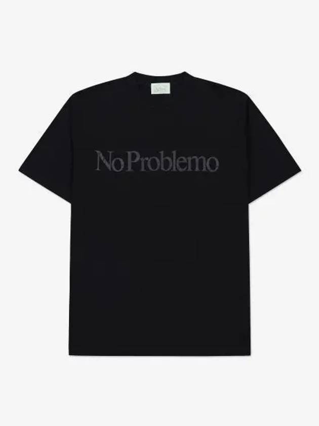 No Problem SS Short Sleeve T Shirt Black COAR60002BLK - ARIES - BALAAN 1