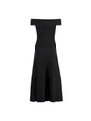 Straight Neckline Long Dress Black - FABIANA FILIPPI - BALAAN 3