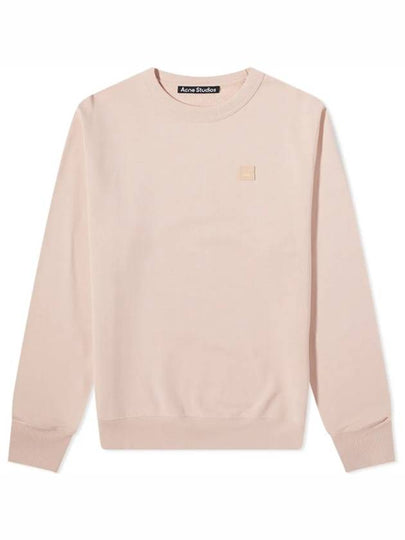 Face Patch Crew Neck Sweatshirt Powder Pink - ACNE STUDIOS - BALAAN 2