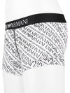 All Over Logo Elastic Band Cotton Trunk Briefs White - EMPORIO ARMANI - 4