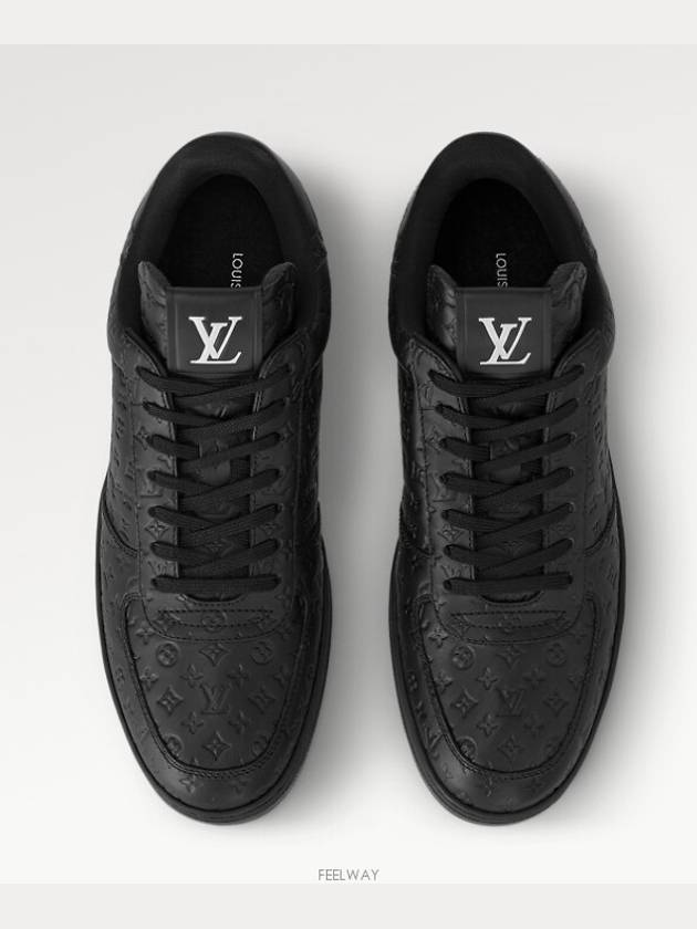 Rivoli Mini Monogram Calfskin Low Top Sneakers Black - LOUIS VUITTON - BALAAN 4