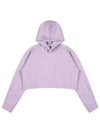 Crop Logo Hoodie Purple - GANNI - BALAAN 2