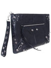 Le Cagol Large Clutch Bag Black - BALENCIAGA - BALAAN.