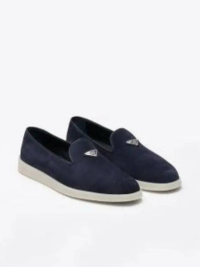 Suede Loafers Navy - PRADA - BALAAN 2