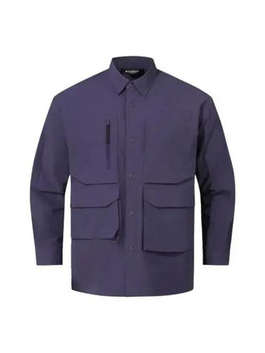 Cordura long sleeve overshirt purple - DESCENTE - BALAAN 1