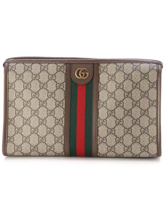 Ophidia GG Clutch Bag Beige Ebony - GUCCI - BALAAN 2