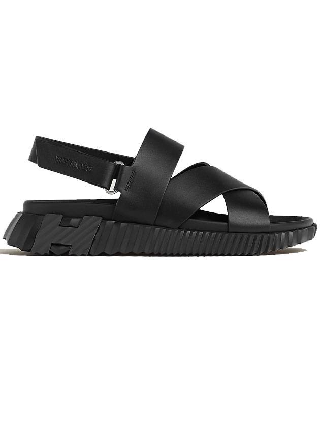 Electric Sandals Noir - HERMES - BALAAN.