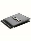 Monogram Money Clip Half Wallet Black - SAINT LAURENT - BALAAN 6