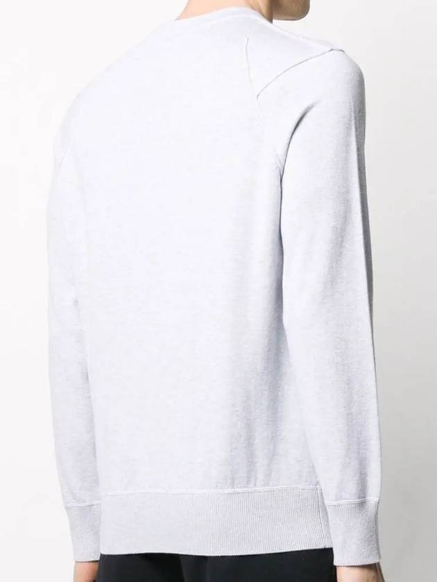 Lens Wappen Crew Neck Knit Top Light Purple - CP COMPANY - BALAAN.