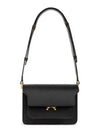 Trunk Saffiano Leather Shoulder Bag Black - MARNI - BALAAN 2