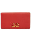 Gancini Continental Long Wallet Red - SALVATORE FERRAGAMO - BALAAN 2