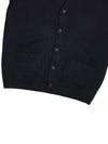 Bold Fox Head Patch V Neck Wool Cardigan Black - MAISON KITSUNE - BALAAN 8