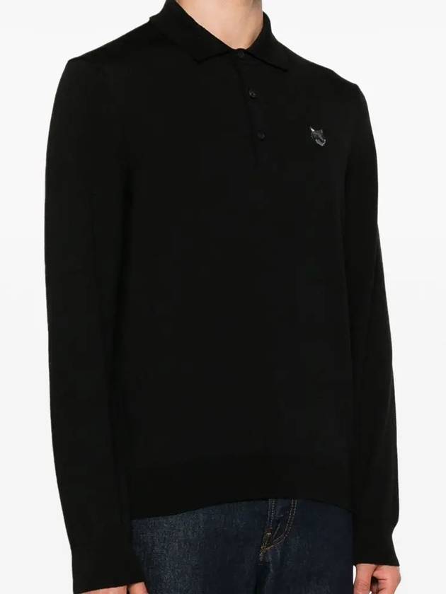 Maison Kitsune Bold Fox Head Patch Men s Wool Polo Knit MM00211 P199 - POLO RALPH LAUREN - BALAAN 3