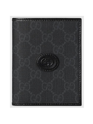 Interlocking G Card Wallet Black - GUCCI - BALAAN 1