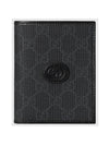 Interlocking G Card Wallet Black - GUCCI - BALAAN 1