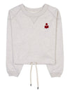 Margo Logo Crop Sweatshirt Ecru Red - ISABEL MARANT - BALAAN 2