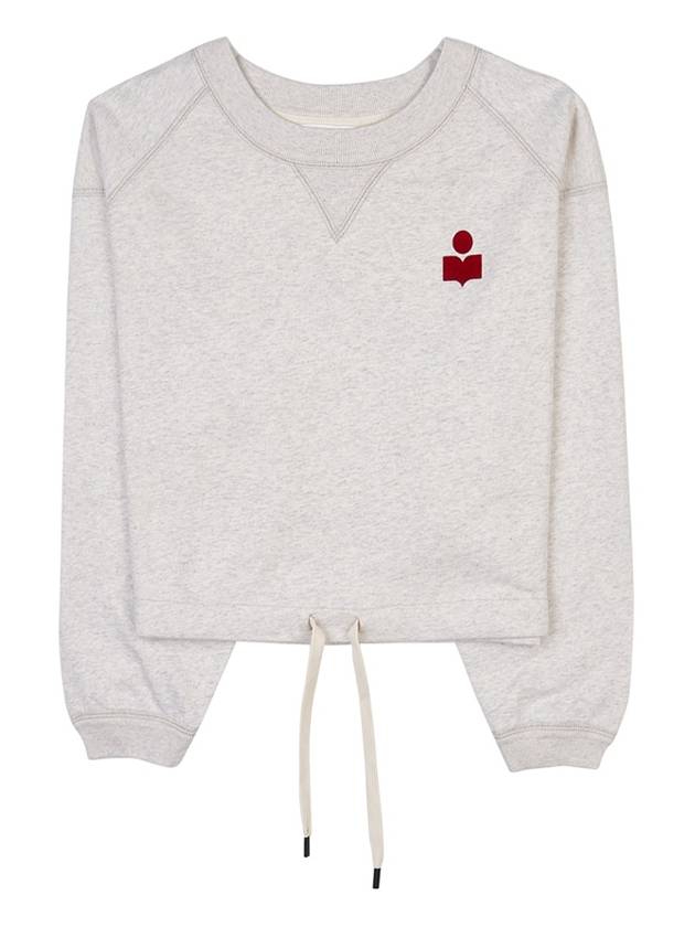 Margo Logo Crop Sweatshirt Ecru Red - ISABEL MARANT - BALAAN 2