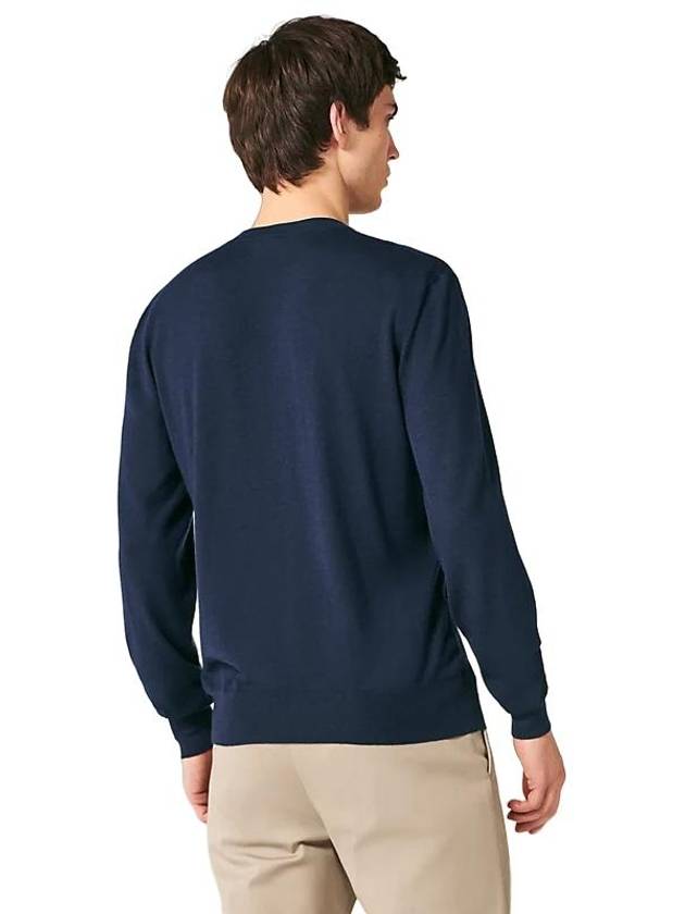 Decoupage Equestre Crew Neck Sweatshirt Navy - HERMES - BALAAN 3