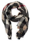 Lightweight Check Cashmere Scarf Beige - BURBERRY - BALAAN 2