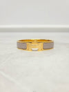 Used luxury goods Louis It PM Yellow gold marron glace click ash bracelet - HERMES - BALAAN 1