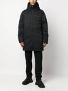 Opaque Nyoln Twill Down Parka Black - STONE ISLAND - BALAAN 5