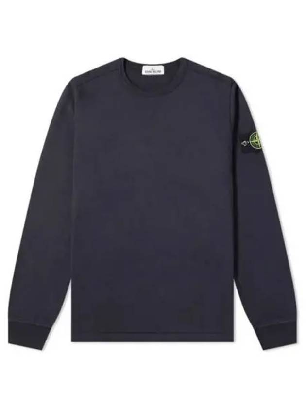 Wappen Patch Crew Neck Sweatshirt Navy - STONE ISLAND - BALAAN 2