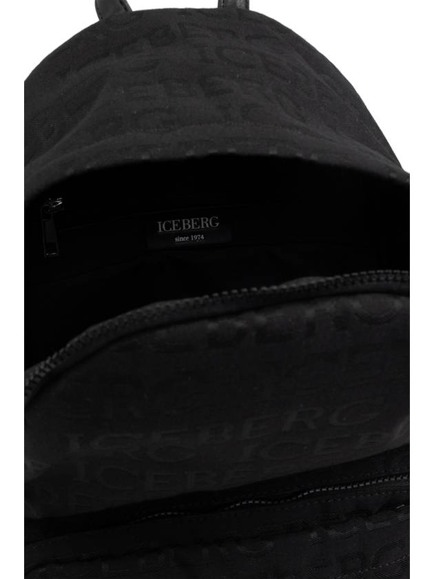 Iceberg Backpack With Logo, Men's, Black - ICEBERG - BALAAN 5