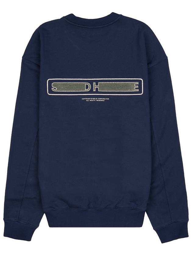 Soft Back Logo Sweatshirt Navy - SOLID HOMME - BALAAN 4