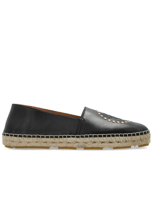 Versace Leather Espadrilles, Men's, Black - VERSACE - BALAAN 1