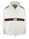 Logo Label Cotton Canvas Windbreaker White - GUCCI - BALAAN 2