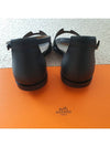 Santorini Sandal Calfskin & Noir - HERMES - BALAAN 7