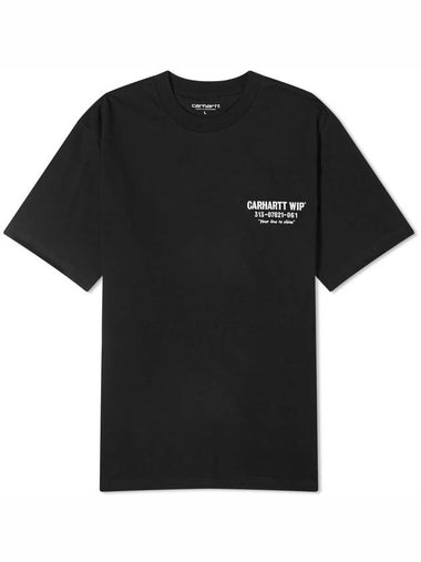 Less Trouble Short Sleeve T-Shirt Black - CARHARTT WIP - BALAAN 1