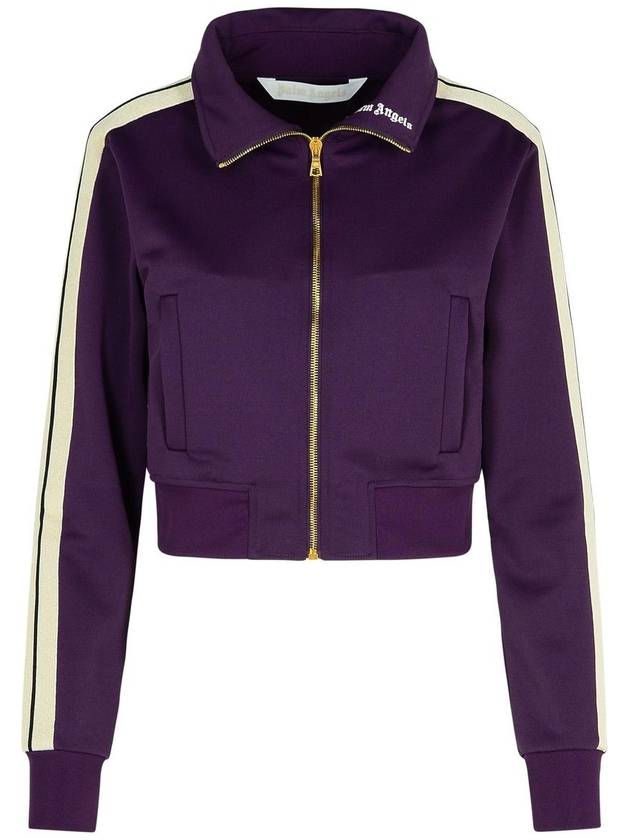 Palm Angels 'Track' Purple Polyester Sweatshirt - PALM ANGELS - BALAAN 4